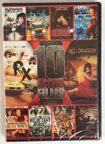 10 Action Films, Vol. 9: Tusks / The Reluctant Heroes / Ed McBain's 87th Precinct: Heatwave / RX / Ice / Silver Hawk / ...