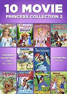 10 Movie Princess Collection 2: Aanastasia / Beauty And The Beast / Cinderella / Goldilocks And The Three Bears / ...