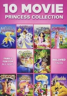 10 Movie Princess Collection: The Little Mermaid / Cinderella / Snow White / Sleeping Beauty /...