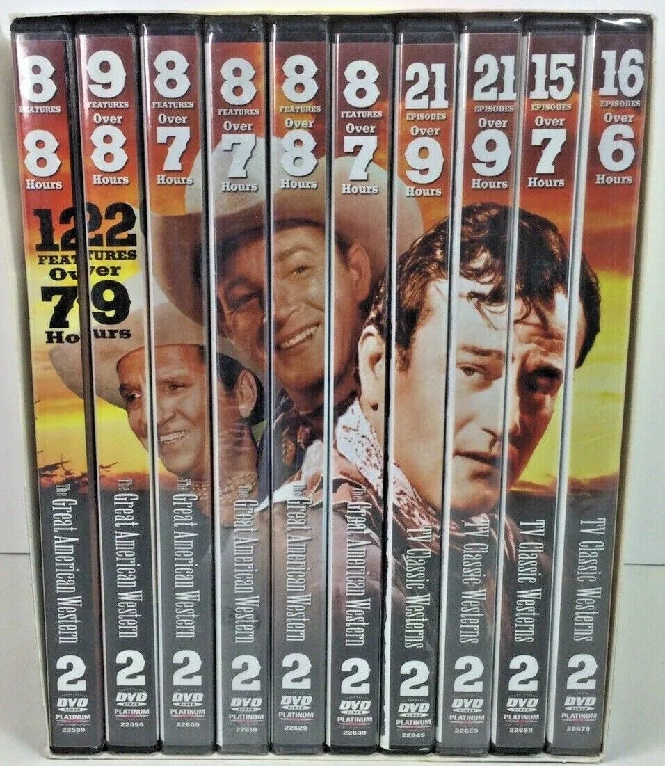 122 Great Westerns: Colorado / The Carson City Kid / Rawhide / The Man From Hell's Edges / Round-Up In Texas / ...