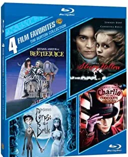 4 Film Favorites: Tim Burton Collection: Beetlejuice / Sleepy Hollow / Corpse Bride / Charlie And The Chocolate ...