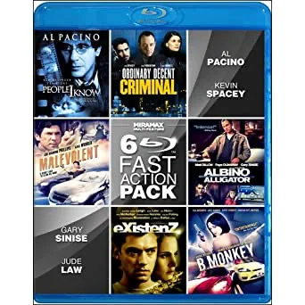 6-Film Fast Action: B. Monkey / Ordinary Decent Criminal / Albino Alligator / Malevolent / People I Know / eXistenZ